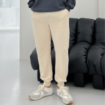 코튼 데일리 특양면 스웻 트레이닝 남자 밴딩 조거팬츠