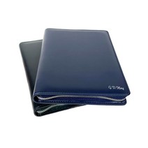 이니셜스 지퍼형 다이어리 / 이니셜 로고 각인 6공 가죽 플래너 2024 먼슬리 32절 25절 B6 A5 리필 속지, 노블 지퍼형_네이비/아이보리