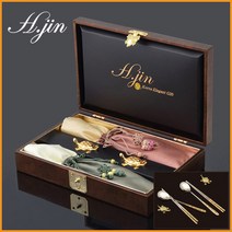 H.jin 백수백복 부부 진공티타늄금수저세트 30대 40대 50대 60대 70대 80대 여자 여성 남자 남성 생일 생신 선물추천 고급답례품, A 스타일