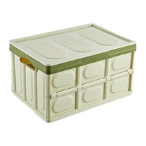 나르 접이식 캠핑 우드 롤 쉘프 다용도 폴딩박스 56L, 폴딩박스 - 카키그린