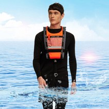 신제품 성인 구명 조끼 조정 래프팅 수영 카약 서핑 패들 보드 휴대용 수상 스포츠 안전 2022, 04 주황색_01 40-95KG