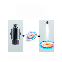 옥외 로고 프로젝션 라이트 HD led 방수 도어 그라운드 패턴 스토어 바닥광고, C 방수15W(회전/고정-리모콘없음)