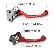 접이식전기자전거 세발전기자전거혼다 용 매트 색상 RF250R RF 250 450 R 2007-2022 접이식 브레이크 클러, 05 Black CRF250R 09-22, 한개옵션1