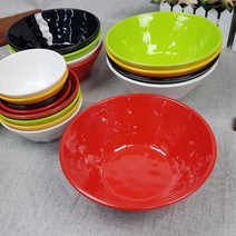 컬러 멜라민 웰빙 퓨전 5볼 G-4065 빨강 BB 대접 샐러드볼, 컬러멜라민 웰빙퓨전9볼 G-4069, 노랑