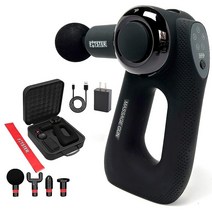 Fitster 마사지 건 프로 다각도 디자인 완전히 새로운 테라피 딥 티슈 근육 트리트먼트 헤드 6개, 4 Head
