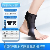 보호대 보행 발목 보조기 내반 외반 발목지지 발끌림 발처짐 발교정, H
