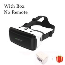 VR Shinecon Casque 헬멧 3D 안경 가상 현실 강화 아이폰 안드로이드 스마트폰 고글 모바일 비어 게임 iPh, [07] With Box No Remote