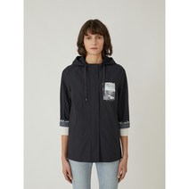 3여성)올리비아로렌 허리 스트링 있는 후드 집업 점퍼 VVCCLYM4351