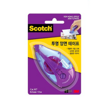 3M 스카치 한 손으로 쓰는 양면 테이프 017D 8.4mm x 8m, 25개