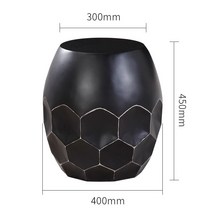 빈티지 앤틱 스타일 사이드테이블 골드 커피 테이블 아트 디자인 스툴, 작은 블랙색 획