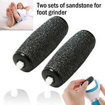 Scholls Velvet Smooth Electric Foot File express 교체 용 롤러 헤드 2 개/짝 Pedi Skin Remover, CHINA, WHITE