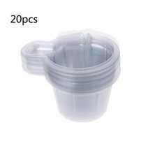 무소음트렌치 100 개 40ML 플라스틱 일회용 컵 디스펜서 DIY 에폭시 수지 보석 만들기 K2V, 01 20pc