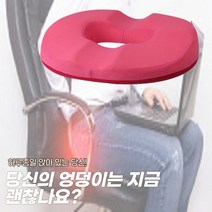 4U 입체방석, 메쉬핑크, 1개