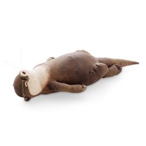 수달인형 안고자는 앙증맞은 효달이 모찌 물개 해달, 갈색, 약 40CM