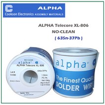알파 XL-806 0.6mm~1.2mm ALPHA 일반실납 63Sn 37Pb, 0.6mm(Sn63/Pb37/500g)
