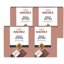 Hachez 하체스 노블 Bitter 66% 코코아 타블렛 165g 4개 독일 선물