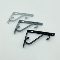 SB 벽 선반 브라켓 S자받침 ㄱ자 스틸 지지대 받침대 꺽쇠 까치발 철재 선반 벽걸이, SB벽선반 대(25x17cm), 그레이, 그레이, 1개