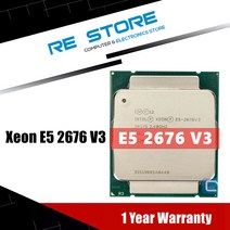 인텔 제온 E5 2676 V3 CPU E5-2676V3 SR1Y5 2.4GHZ 30M 12 코어 LGA 2011-3 프로세서, 한개옵션0