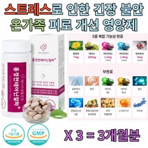 중년 남성 여성 스트레스 영양제 보조제 테아닌 추천 홍경천 아미노산 비타민B군 판토텐산 글루콘산 아연 타우린 아르기닌 마카 엽산 혼합 유산균 50대 60대 70대 노인 노년 남자 여자