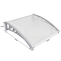 shade window door sun canopy 중공 시트 awning protection canopy awning 대피소 현관 앞 비 지붕 전망대 정원 hwc, 80x120cm, 협력사