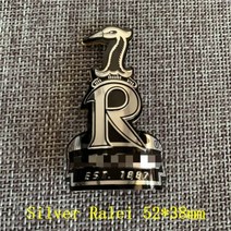 자전거스티커 자전거커버 자전거데칼 2x 빈티지 클래식 자전거 헤드 배지 알루미늄 데칼 스티커 MTB BMX 접이식 프레임 사이클링 액세서리 엠블럼, 01-협력사, silver ralei