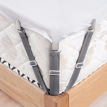 생활광장 침대시트 고정 밀림방지 클립 밴드 4P, 블루