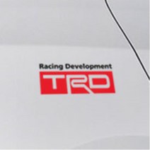 도요타 TRD 로고 차량용 꾸미기 스티커 범퍼 휀다 4세대카니발 코란도C 스파크 흠집난차 스크래치보완 더뉴레이 K7 튜닝 아반떼 포터 QM3 베라크루즈, 1개, 옐로우