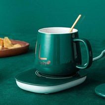 zu_받침대 중력 자동 보온 컵 커피워머 머그인덕션 캐릭터컵워머 컵워머 USB워머 컵온열기 USB컵워머 워머 티, 핑크