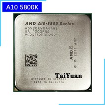 CPU AMD A10Series A10 5800K 쿼드 코어 CPU 프로세서 AD580KWOA44HJ 소켓 FM2, 한개옵션0