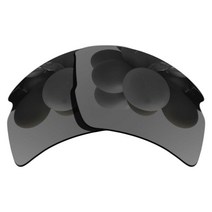 US 안티스크레치 렌즈 교체용 호환-오클리 Flak 2.0 XL OO9188 편광-Options, Grey Chrome