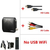 차무무 SKYSAT V9 플러스 풀 HD 1080P DVB S/S2 디지털 위성 수신기 지원 CS 파워부 TV USB 와이파이 옵션, 01 V9 Plus_02 EU Plug