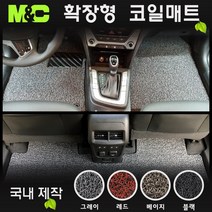 2022년 2023년 쏘렌토 4세대 MQ4 확장형 코일매트, 블랙(Black), 일반차량 - 1열+2열 [7인승]