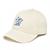 [국내매장판] 엠엘비 MLB 베이직 언스트럭쳐 볼캡 모자 MIA (Ivory)