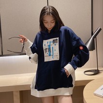 CAVEMPT 봄가을 후드 커플링 C.E 일류 루즈핏
