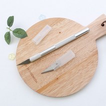 짱패브릭 가죽공예 공구 부자재) 실버아트커터, 본품+리필