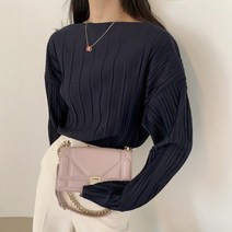 런던레이스 플리츠 블라우스