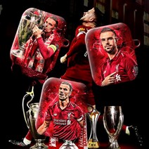 와우박스 주문제작 프리미어리그 리버풀 조던 헨더슨(Jordan Henderson) 축구 선수 에어팟 버즈 무선 이어폰 케이스, 유광 하드케이스, 에어팟(1세대/2세대)