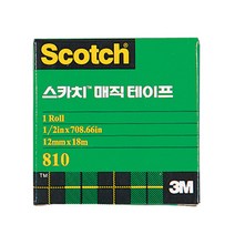 3M스카치 매직테이프 리필(810R 12x18m)박스(260개입)