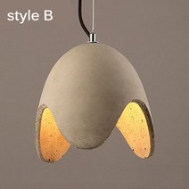 로프트 레트로 샹들리에 산업 스타일 레스토랑 바 아트 램프 의류 매장 카페 복도 시멘트 조절 펜던트, 02 Type B no bulb