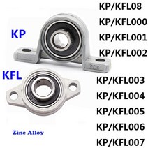 1pcs 아연 합금 직경 8 10 12 35 mm 보어 볼 베어링 베개 블록 탑재 지원 Kfl08 Kfl004 Kfl002 Kp08 Kp000, 13 KFL002 15mm