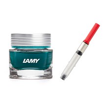 LAMY 병잉크 프리미엄 크리스탈 컨버터 세트 30ml T53 Z28, 아마조나이트, 1세트