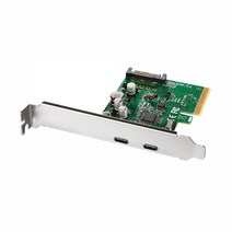 USB3.1 Gen2 Type-C 2포트 PCI-Express카드USB3.1카드 PCI카드 USB확장카드 프린터 키보드 마우스 캠 외장하드 공유기 데스크탑 TypeC 10Gbps, 본상품