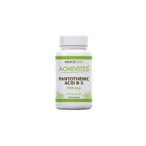 Innate Skin Acnevites Pantothenic Acid B5 500MG Vitamin B-5 250 Capsules with...