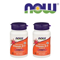 나우푸드 비타민 D 2000IU 240정 2개 SET NOW Foods, 454g