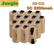 전동 공구 100 새로운 충전식 배터리 SC 12V 2200mAh 니켈 카드뮴 전동 공구 Akkumulator 315eEA9e7, 03 3PCS SC 1.2V