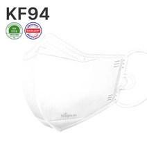 [네퓨어] KF94 아토 새부리형 마스크 10매 일회용 황사 미세먼지 끈조절 컬러 마스크, 아토 KF94 흰색