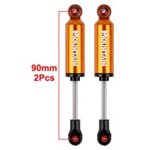 쇽업쇼바 자동차쇼바 2PCS 금속 충격 흡수 댐퍼 내장 스프링 90/100/110/120mm 1/10 RC 락 크롤러 및 트럭, 05 2PCS 90mm Orange