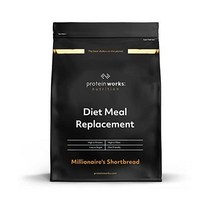 더 프로틴웍스 식사 대체 쉐이크 영양소 밀도 강화 비타민 저렴한 건강 빠른 식단 1kg, 백만장자의 쇼트브레드, 1kg (1팩)