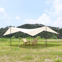 카르닉 치즈쉐이드 렉타 타프 감성캠핑 대형 그늘막 사각타프 M, 블랙