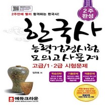 2주 완성 한국사능력검정시험 모의고사문제(고급/12급 시험문제) - 학습전략/기출문제/적중문제